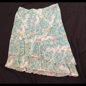 Lane Bryant Skirt SZ 22/24 Layered W Ruffled Hem